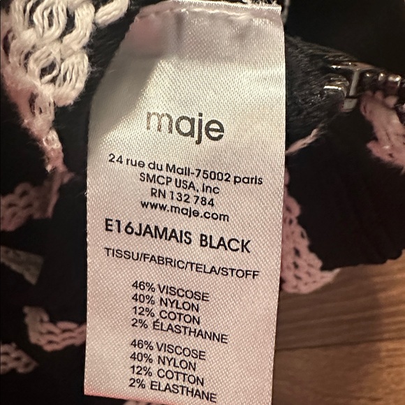 Maje Jamais Jaquard Knit Skirt. - Picture 5 of 8